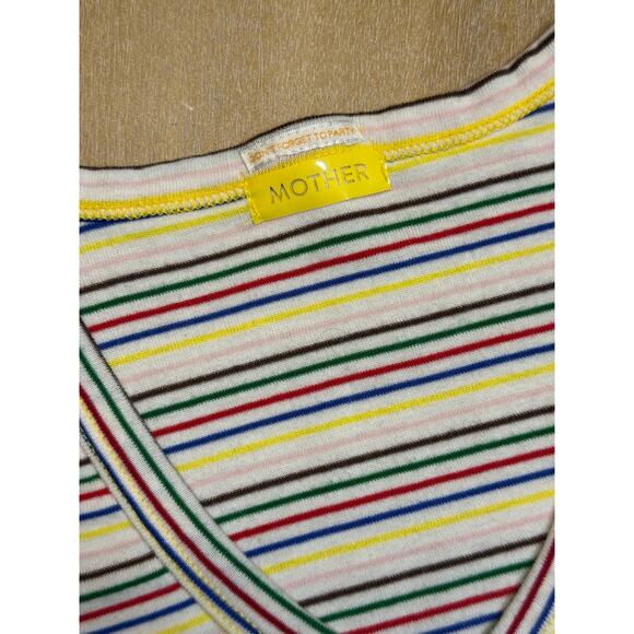 NWOT MOTHER Denim The Itty Bitty Throwback tshirt in Rainbow Bridge MEDIUM - Picture 3 of 6